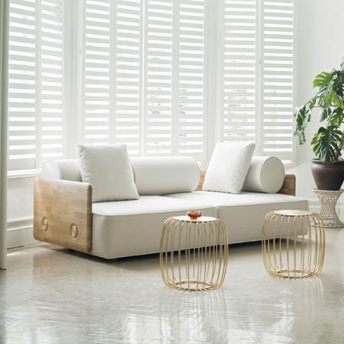 Deco sofa i stołki Pumpkin. Miszmasz po turecku