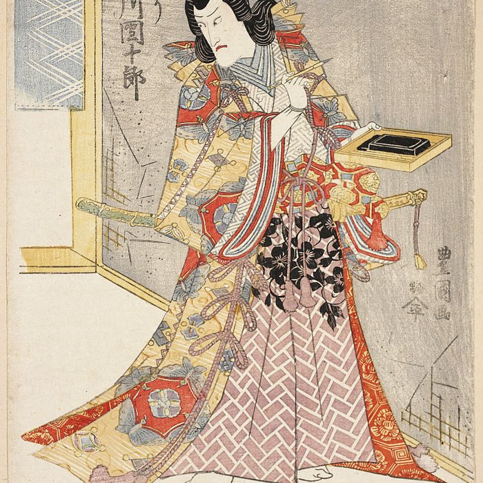 Ichikawa Danjuro V jako Tadanori , lata 1810-1820