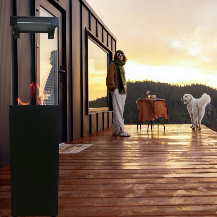 kominki gazowe na taras werandę i patio