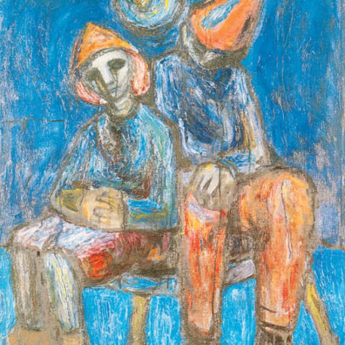 Kompozycja z dziećmi , Waldemar Cwenarski, 1950 r., MUZEUM NARODOWE WE WROCŁAWIU