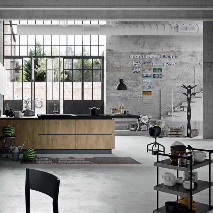 kuchnia w stylu loftowym