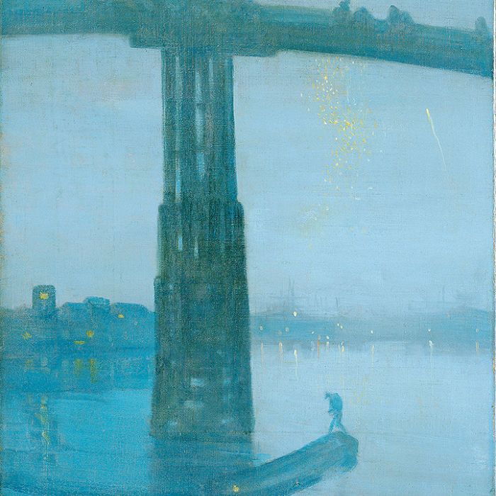 Noktum w błękicie i złocie: stary most Battersea , 1872-1875 r.