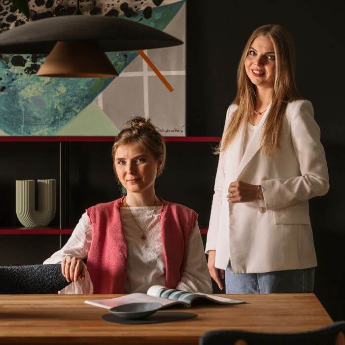 nowoczesne mieszkanie w odważnych kolorach z nutą retro