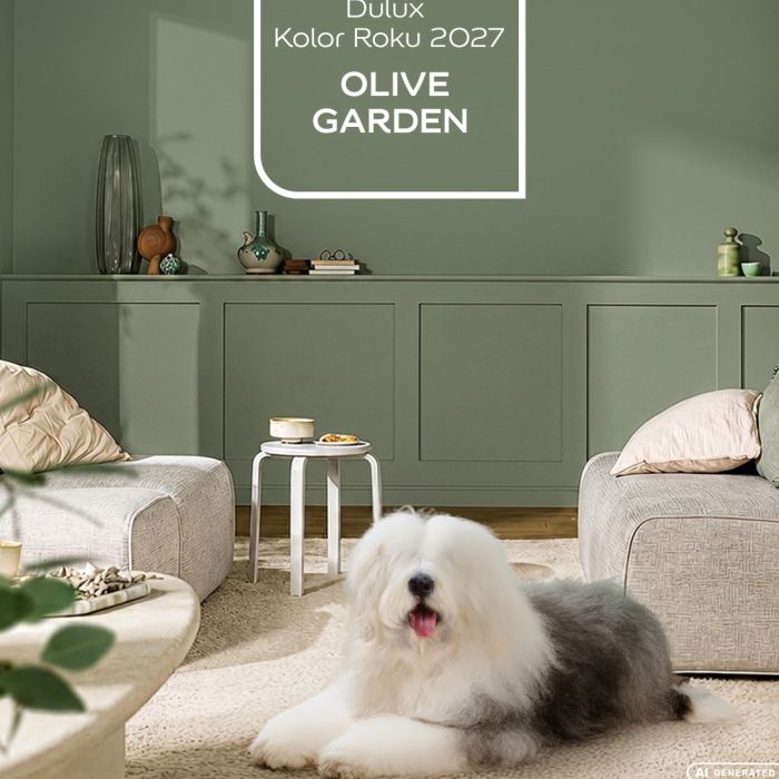 Kolor Roku 2027 AkzoNobel to delikatna oliwkowa zieleń Olive Garden