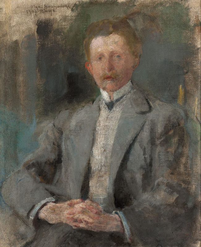 Olga Boznańska Portret Ludwika Pugeta , szkic, 1907 r.