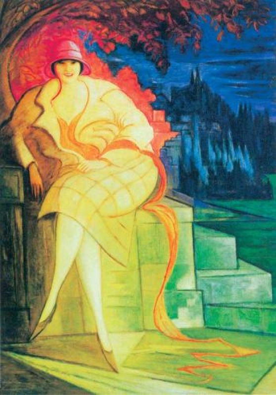 Leon Chwistek Portret żony , ok. 1925 r., Muzeum Narodowe we Wrocławiu.