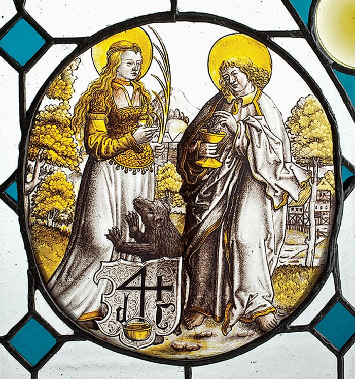 Św. Małgorzata i Jan Ewangelista , Nadrenia, ok. 1520 r.