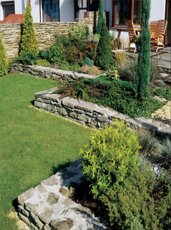 Ogród przydomowy w narożniku segmentu