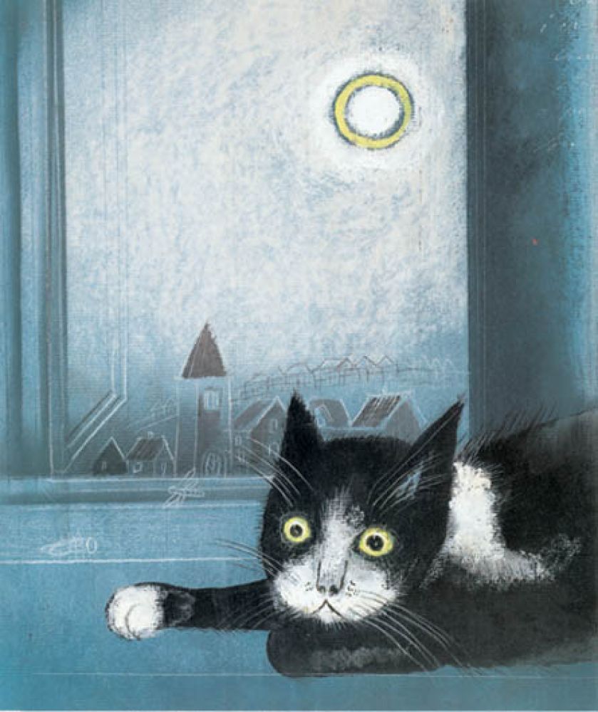 Józef Wilkoń, ilustracja do książki Wlazł kotek na płotek , 1984 r., Centre Georges Pompidou