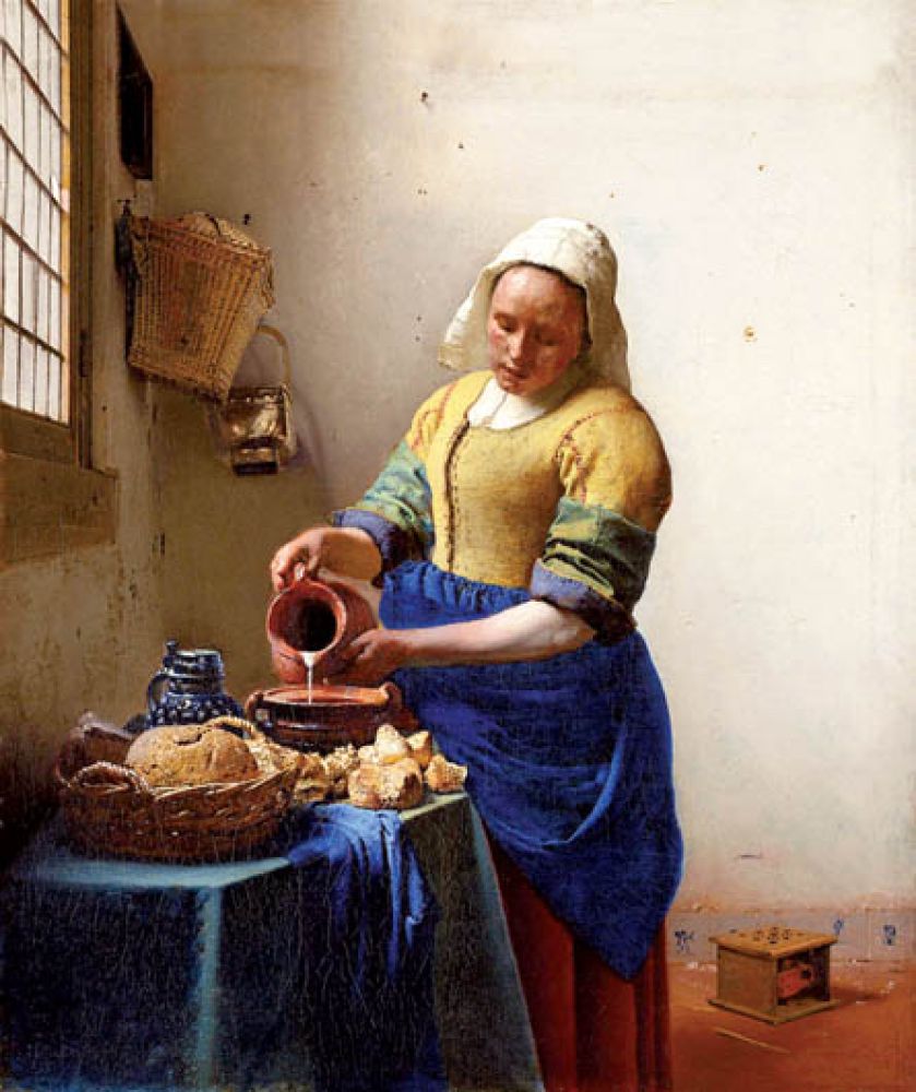 Mleczarka , 1660 r., Jan Vermeer van Delft, fot. FORUM