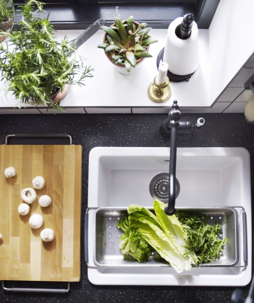 DOMSJÖ zlew 1-komorowy, wtopiony, 289 zł.