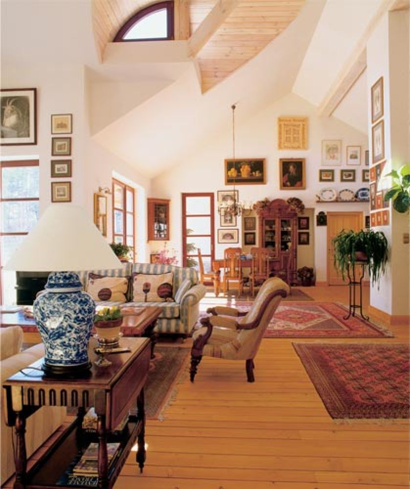 stylowe wnętrze salon dodatki