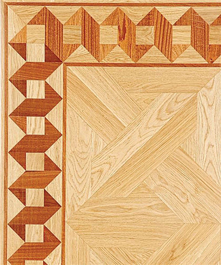 Podłoga ułożona we wzór Florencja, OKOŃ PARKIETY