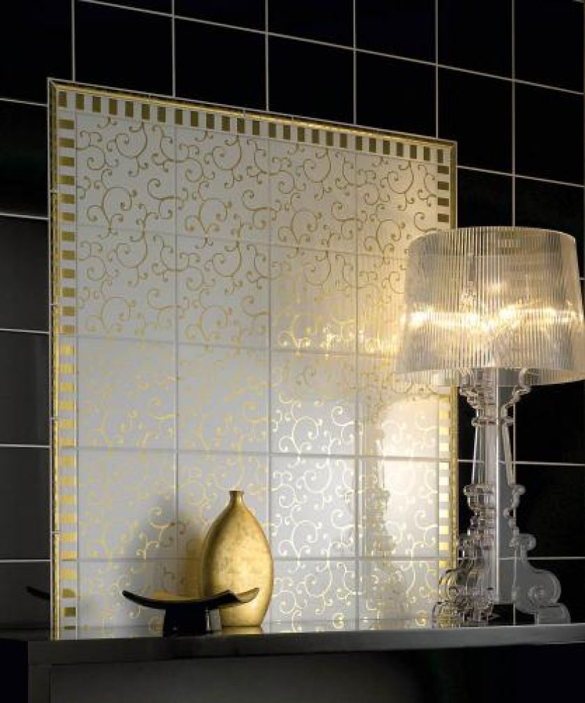 Efektowny kontrast. Kolekcję Creative System New tworzą dwa rodzaje płytek: czarne, błyszczące (20 x 20 cm, 132 zł/m2) i