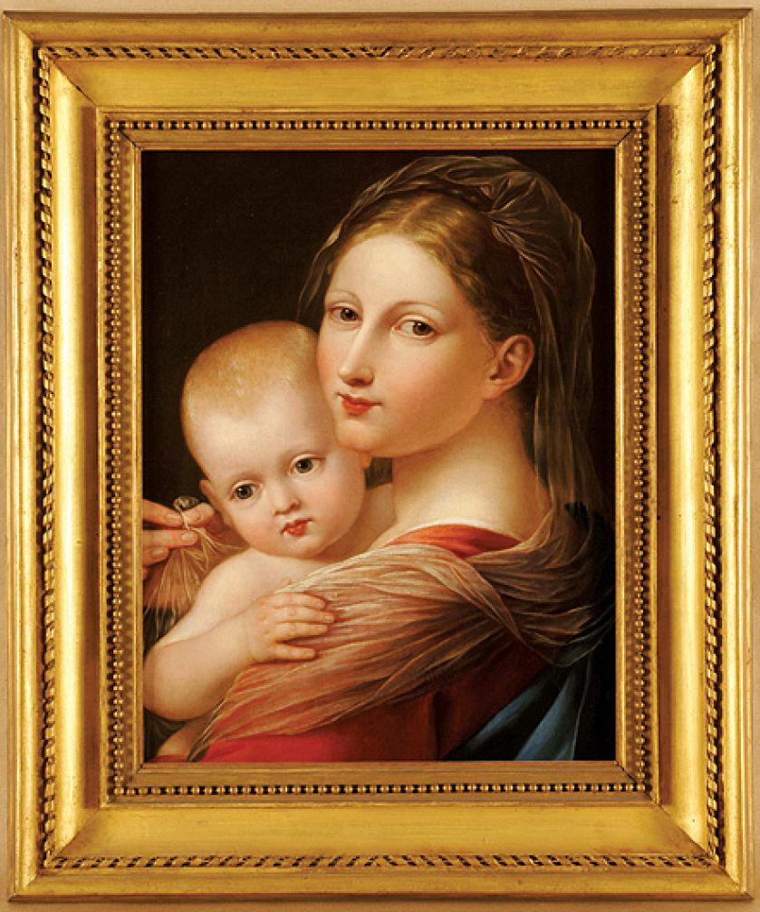 José de Madrazo, Madonna z Dzieciątkiem , a zarazem portret Isabel Kuntz i Federica de Madrazo, 1816 r.