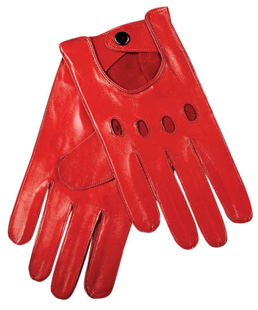 Czerwone rękawiczki - drapieżne i kuszące na randki gorące.