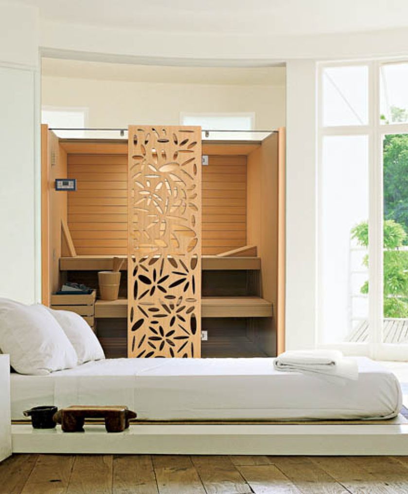 Hammam z ażurowym panelem. EFFEGIBI. Domowe SPA