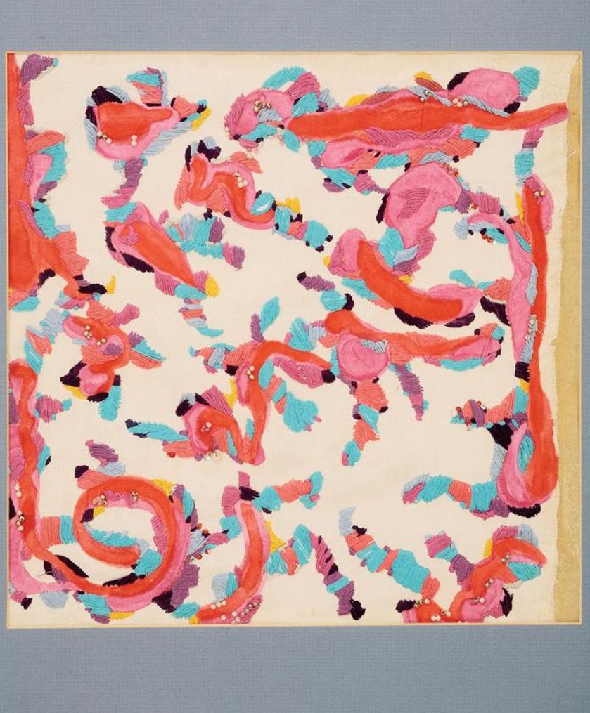 Bez tytułu, haft, 1992 r. Delfina Krasicka - życie, twórczość, galeria prac