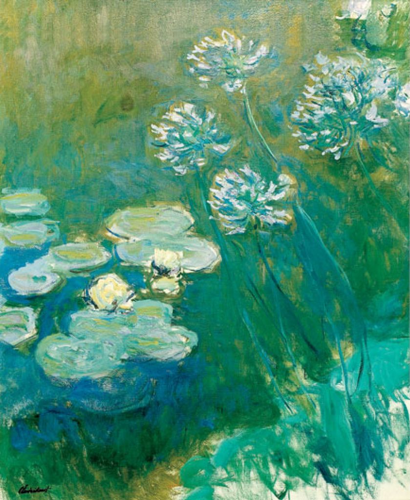 Claude Monet, Nenufary i agapanty , 1914-17 r., AKG/East News