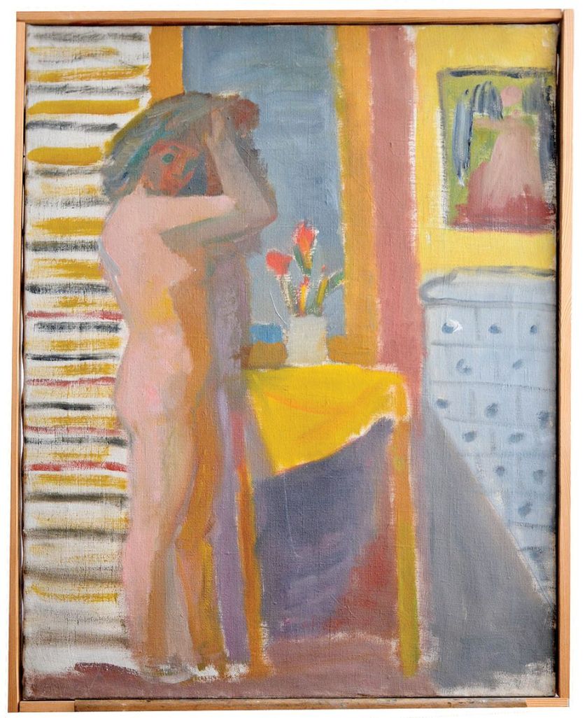 Jan Sokołowski Szkic aktu , 1946 r. Malarz Jan Sokołowski - życie i twórczość