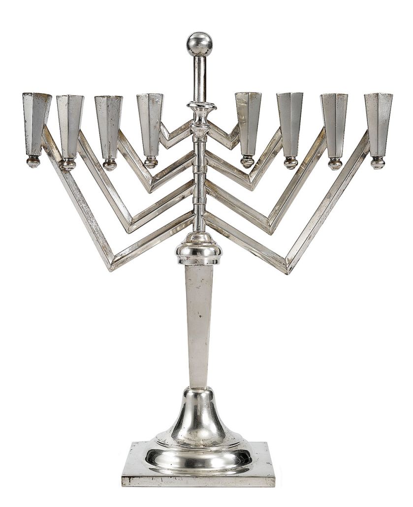 Srebrna menora, Kraków, ok. 1930 r. Art déco – lekcja stylu