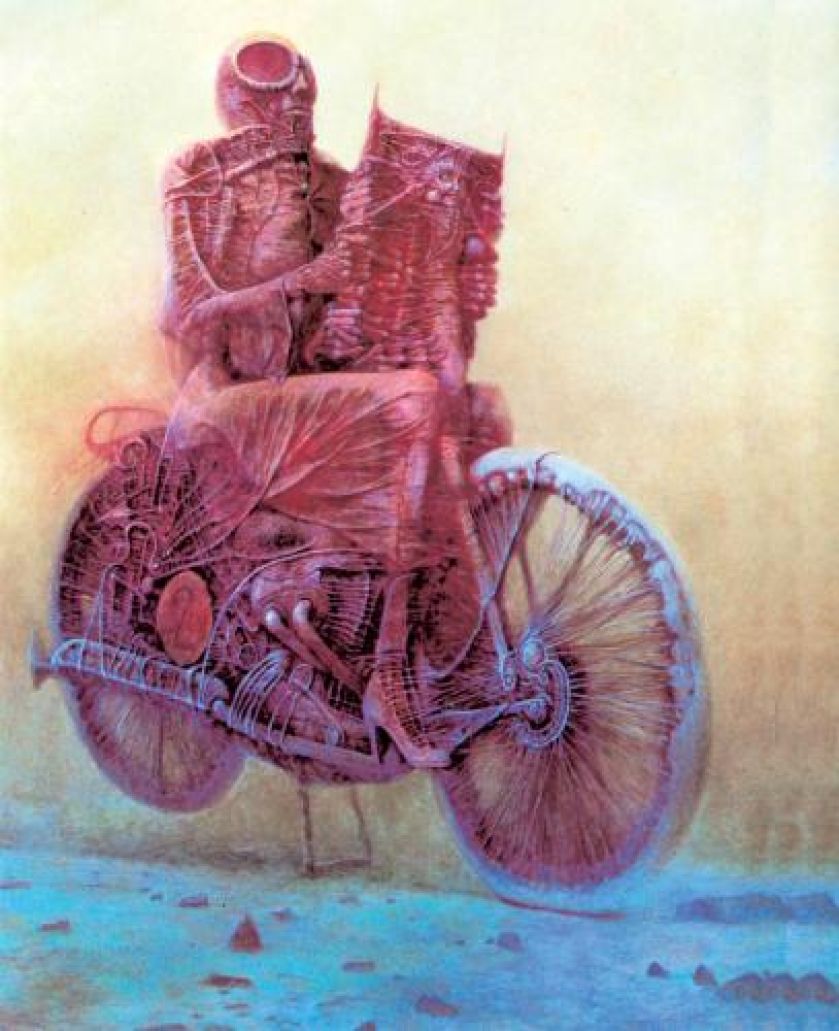 Zdzisław Beksiński Bez tytułu, 1985 r., własność Piotra Dmochowskiego