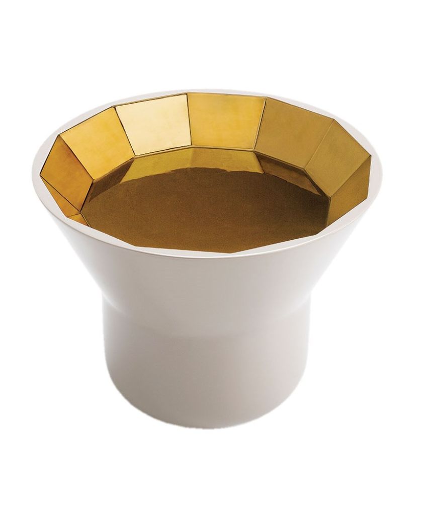 JOYA, stolik w złotej koronie, ceramika, BOSA, e-interium.pl