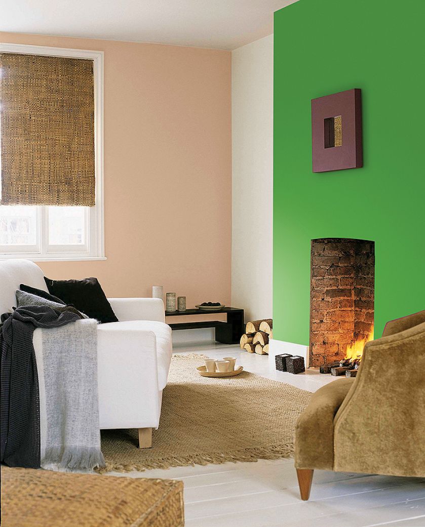 Farby z linii Family Zone: Naturalny Len i Soczysty Aloes, ok. 75 zł/2,5 l, DULUX