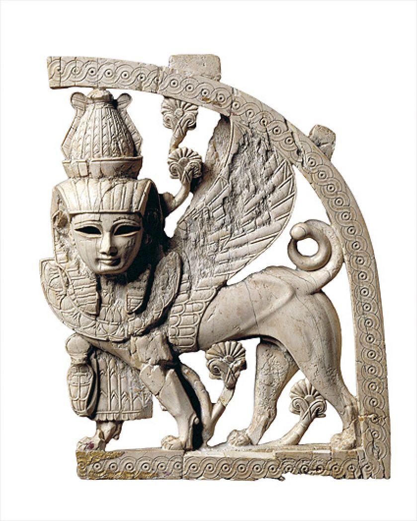 Sfinks z Nimrud, Mezopotamia. Klejnoty Mezopotamii