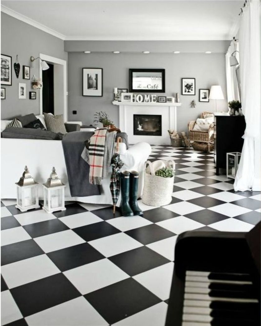 Czarno-biała szachownica i chłodne szarości stylu skandynawskiego - co wynika z takiego połączenia we wnętrzach?