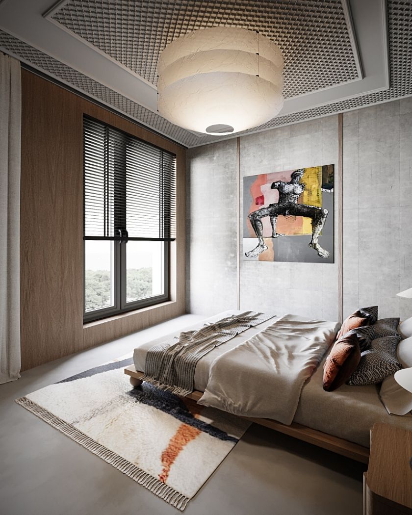 sypialnia styl eklektyczny