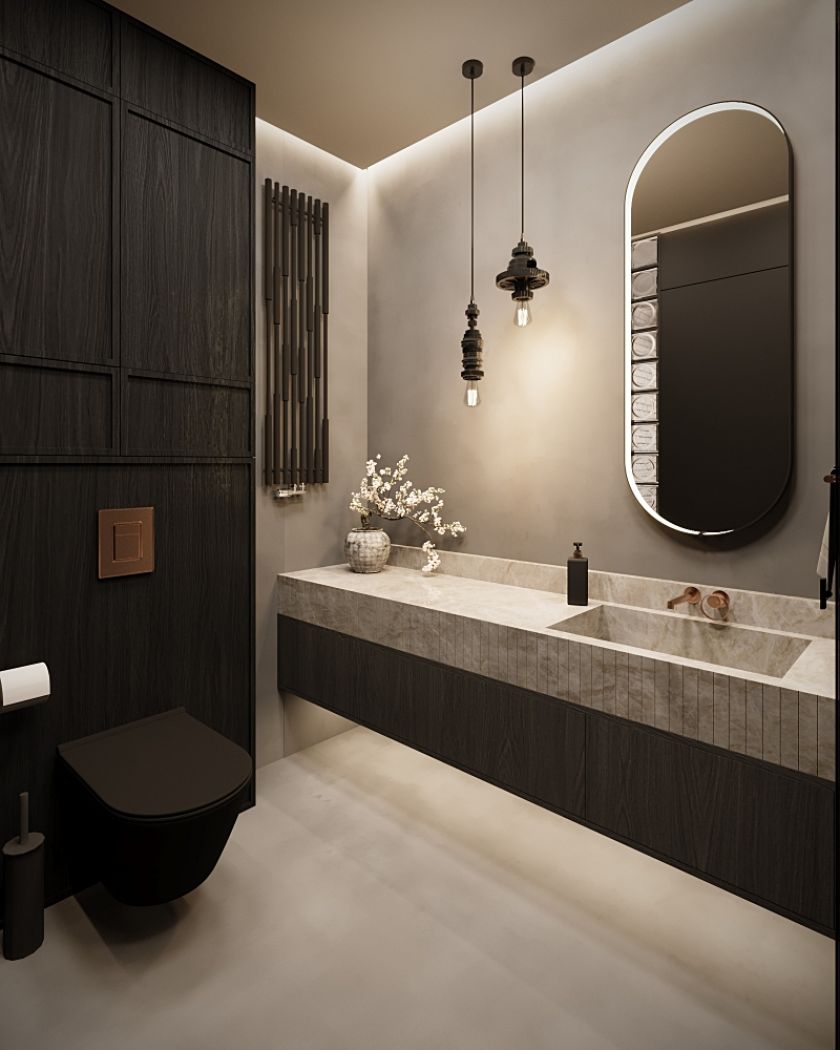 łazienka styl eklektyczny