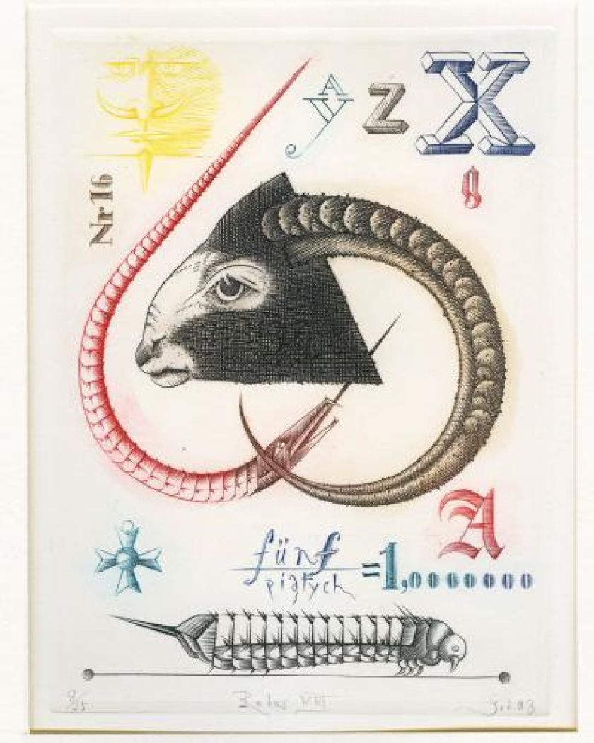 Eugeniusz Get Stankiewicz- Z albumu Rebusy , 1984 r., Muzeum Śląskie w Katowicach