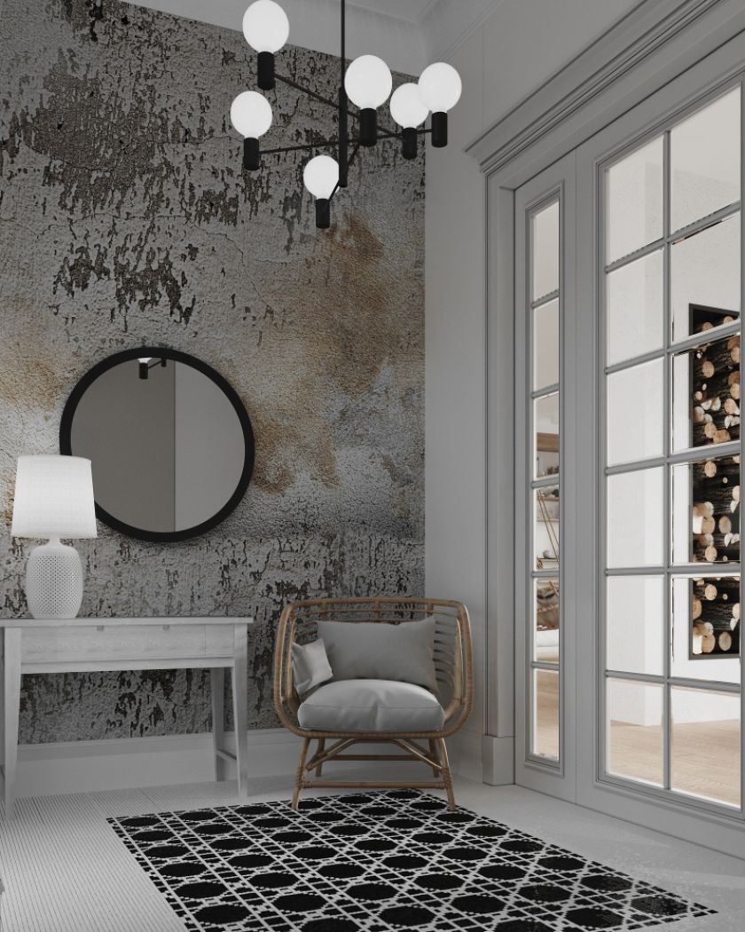 Klasyczne i naturalne wnętrza z nutką industrializmu w domu