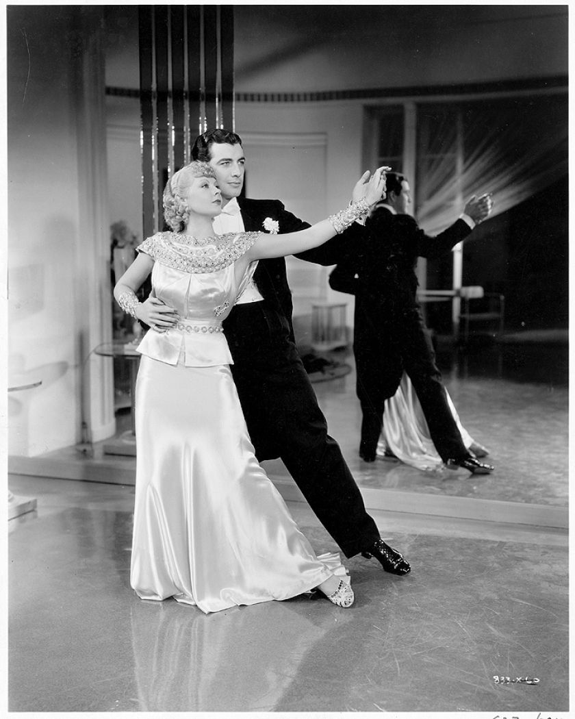 June Knight i Robert Taylor w musicalu Melodia Broadwayu , 1938 r.