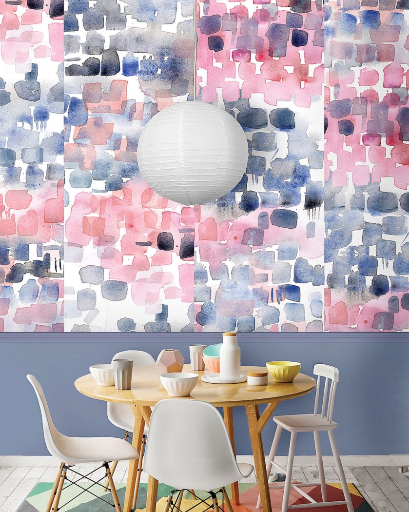 Abstrakcja z serii Louise Body. Modnie: kolorowe tapety we wzory