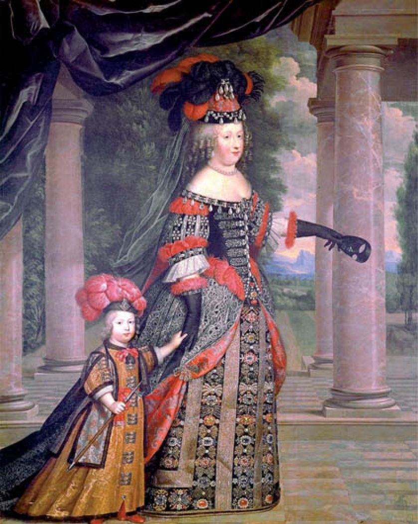 Pierre Mignard, Królowa Maria Teresa z Delfinem