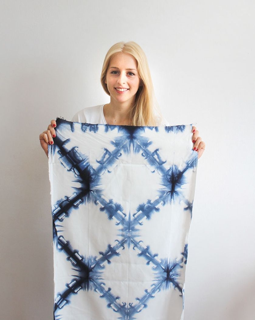 Barwienie tkanin metodą shibori