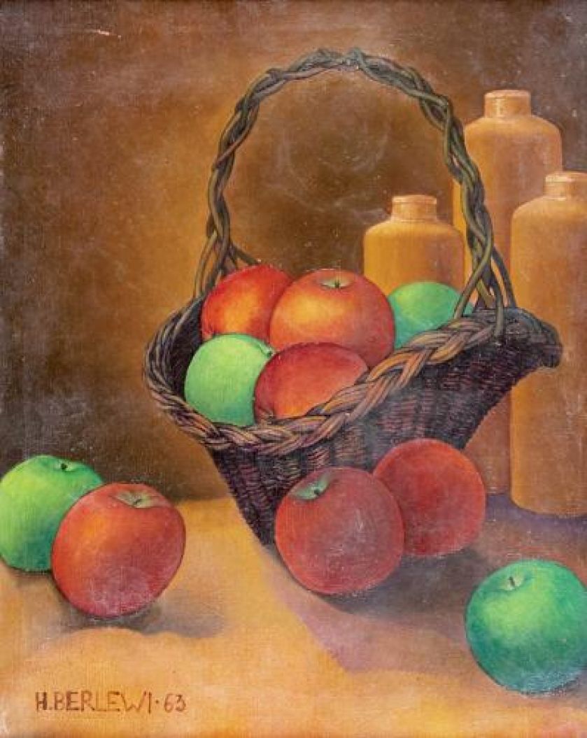 Henryk Berlewi Martwa natura z jabłkami , 1963 r., cs 50 000 zł, DESA UNICUM