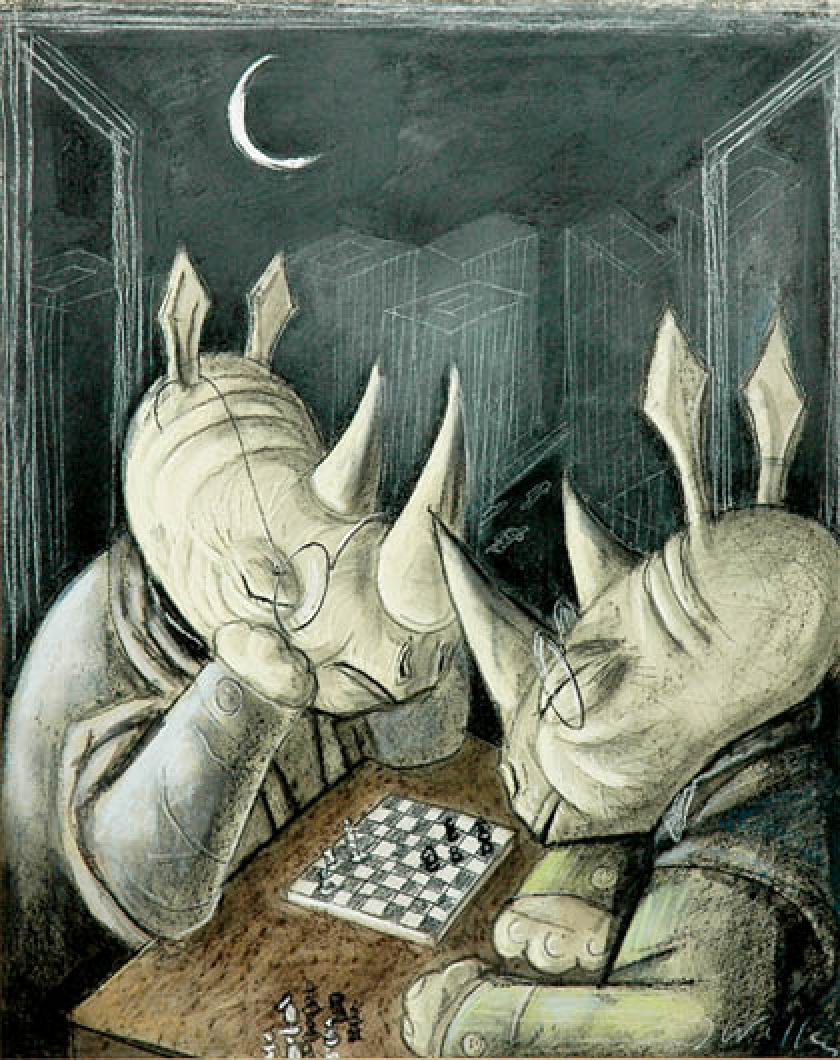 Józef Wilkoń, Gra w szachy , Rempex. Rogata menażeria