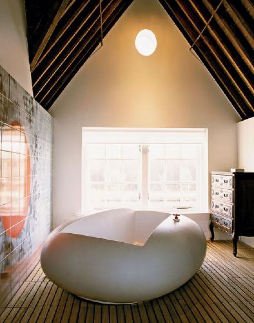 Wanna w kształcie mydła. Bisazza. Cudowny Marcel Wanders