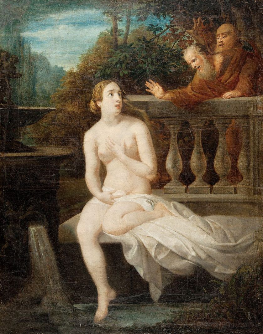 Zuzanna i starcy , ok. 1835 r. Rafał Hadziewicz - zapatrzony w Rafaela