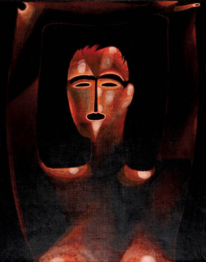 Półakt , 1974 r., POLSWISS ART. Święty człowiek