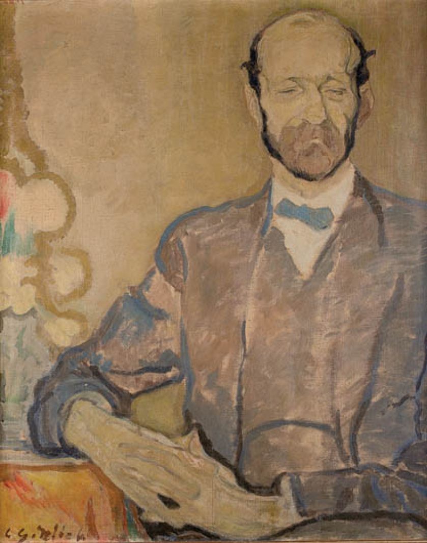 Portret profesora G. Bohna , 1910 r., L. Gottlieb, POLSWISSART, CS. 90 000 zł