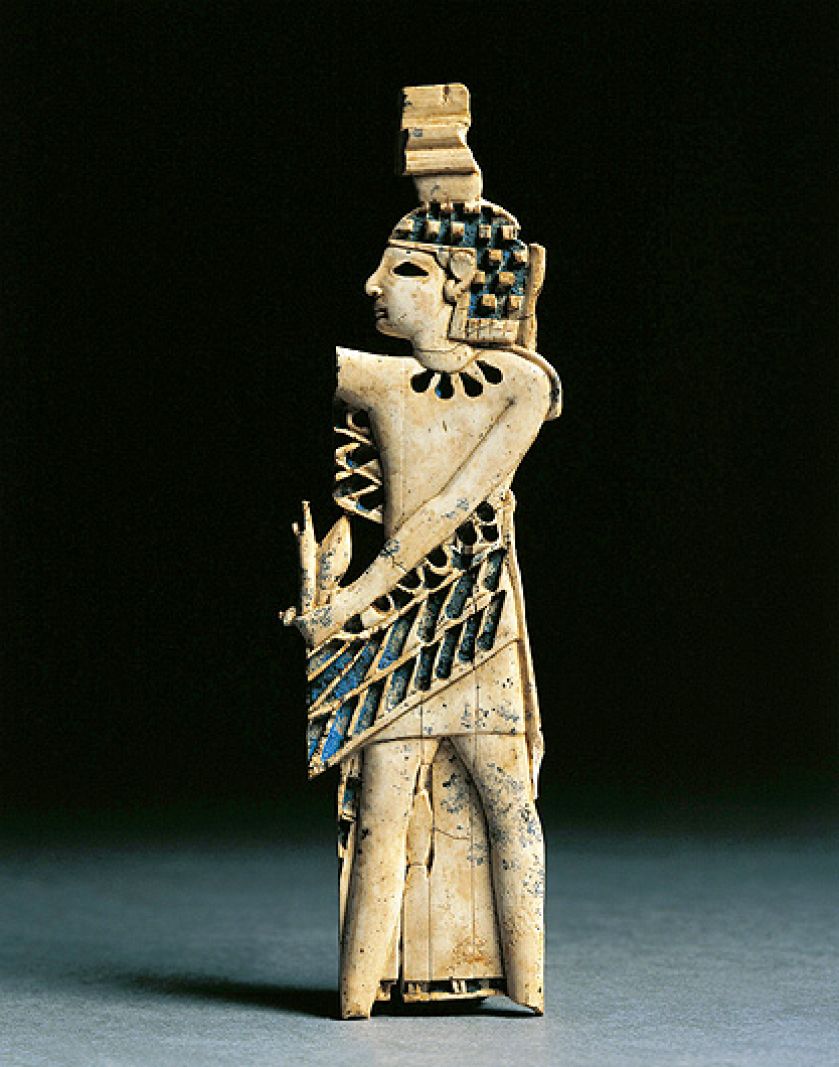 Posąg boga z Nimrud, VIII w. p.n.e., Muzeum Narodowe w Iraku