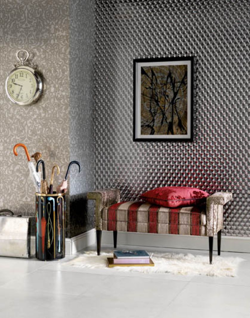 Tapeta z metalicznym połyskiem od O L. DECODORE