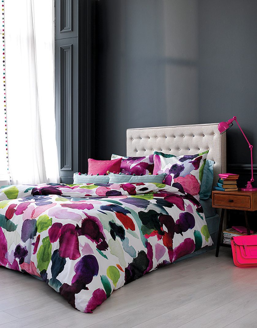 Jak malowana akwarelami, pościel z serii Abstract, od 65 funtów, www.bluebellgray.com, BluebellgrAy
