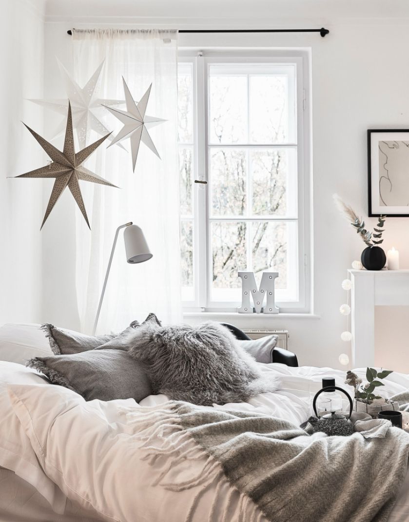 wystrój sypialni w stylu skandynawskim