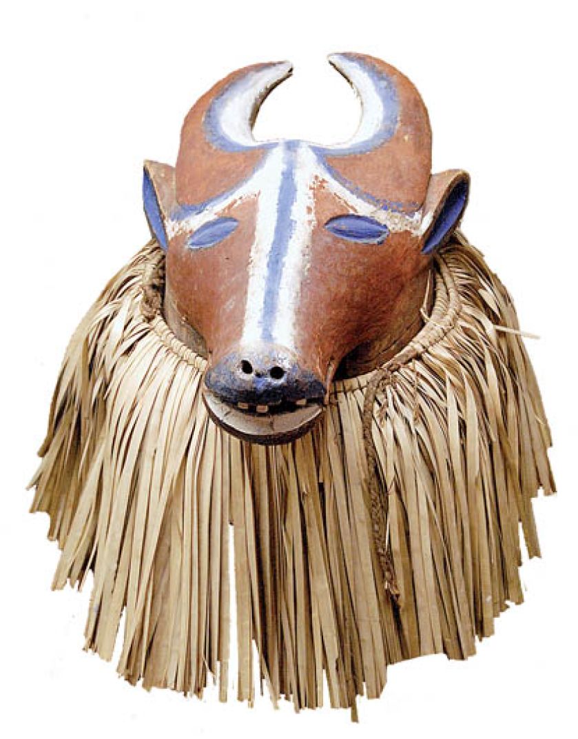 Rytualna maska zwierzęca. Fot. Medium