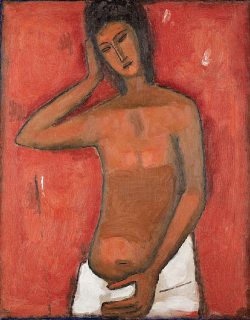 Akt , 1958 r., J. Nowosielski, POLSWISS ART, CS, 210 000 zł